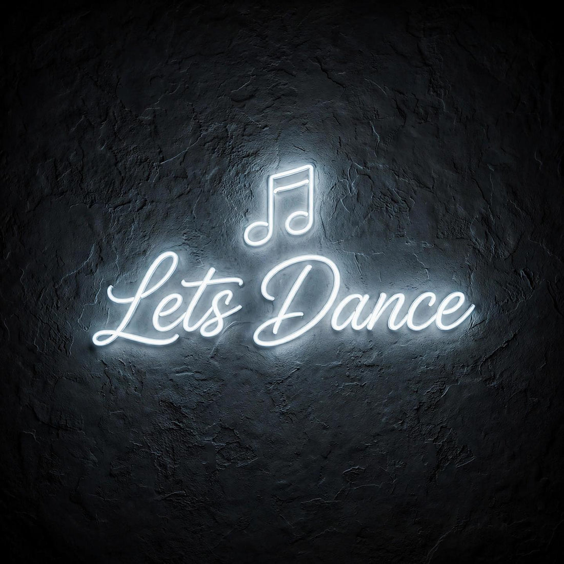 Lets Dance · LED Neon — Weiß