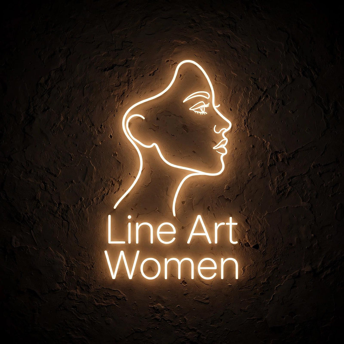 Line Art Women · LED Neon