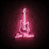 Live Music · LED Neon — Pink