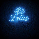 Lotus · LED Neon — Blau