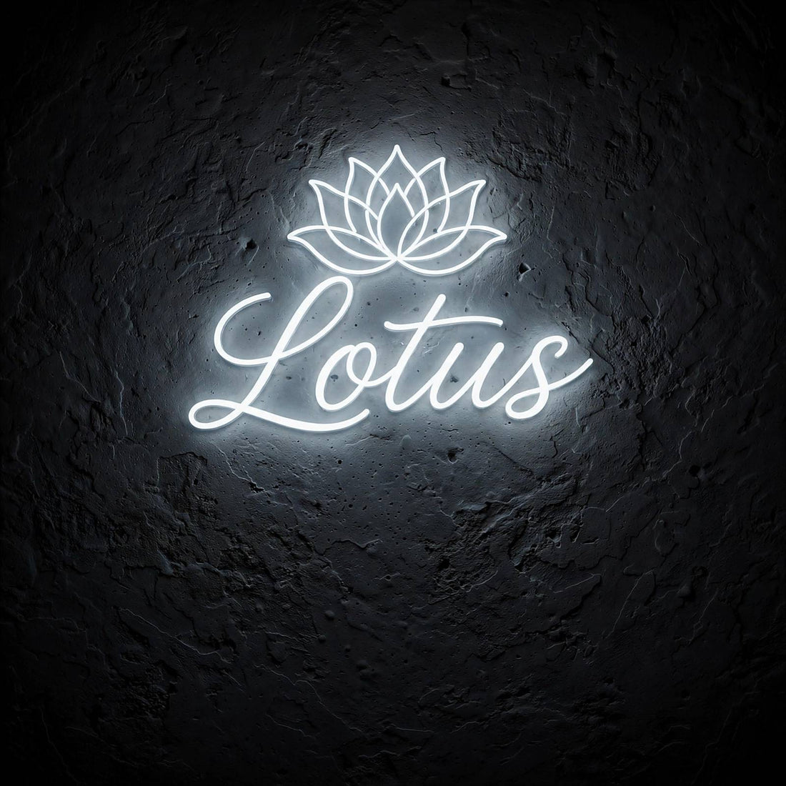 Lotus · LED Neon — Weiß