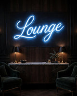 Lounge · LED Neon — Blau