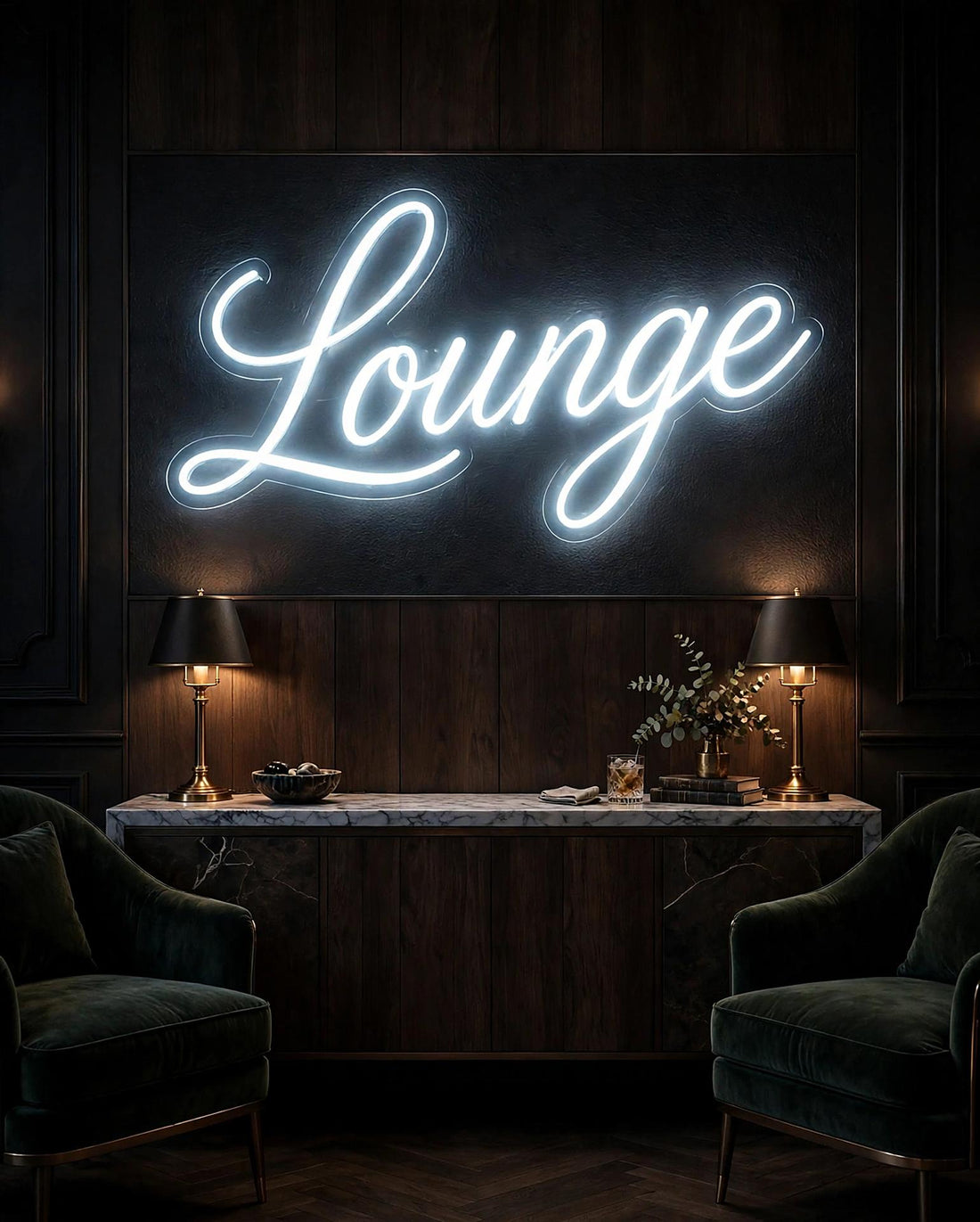 Lounge · LED Neon — Weiß