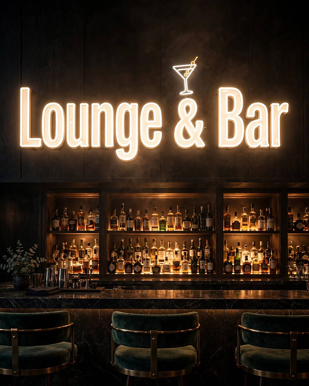 Lounge & Bar · LED Neon — Warmweiß