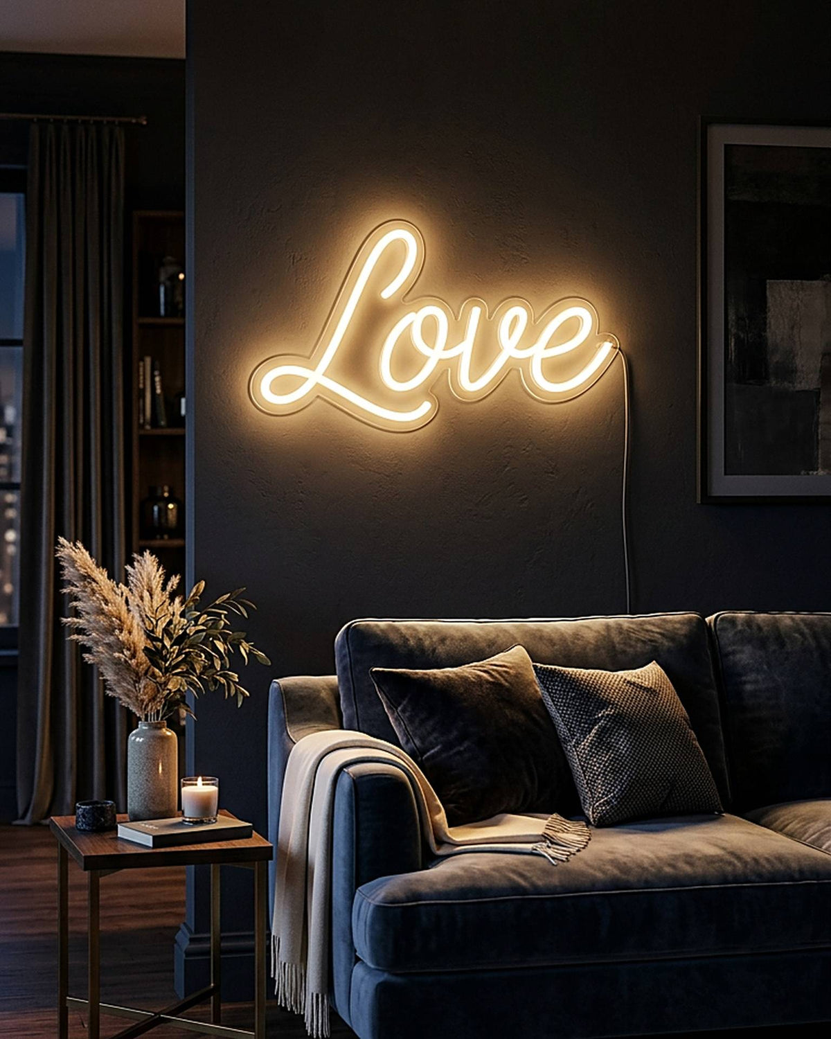 Love · LED Neon — Warmweiß