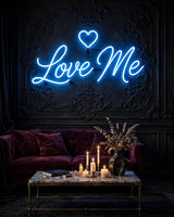 Love Me · LED Neon — Blau