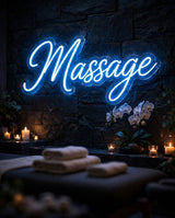 Massage · LED Neon — Blau