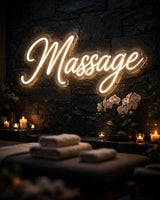 Massage · LED Neon — Warmweiß