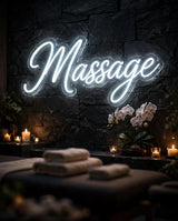Massage · LED Neon — Weiß