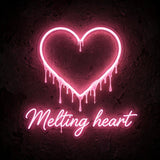 Melting heart · LED Neon — Pink