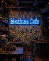 Mexican Cafe · LED Neon — Blau