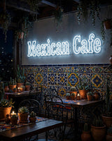 Mexican Cafe · LED Neon — Weiß