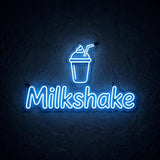 Milkshake · LED Neon — Blau