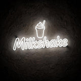 Milkshake · LED Neon — Weiß