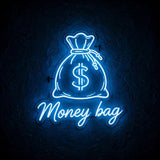 Money bag · LED Neon — Blau