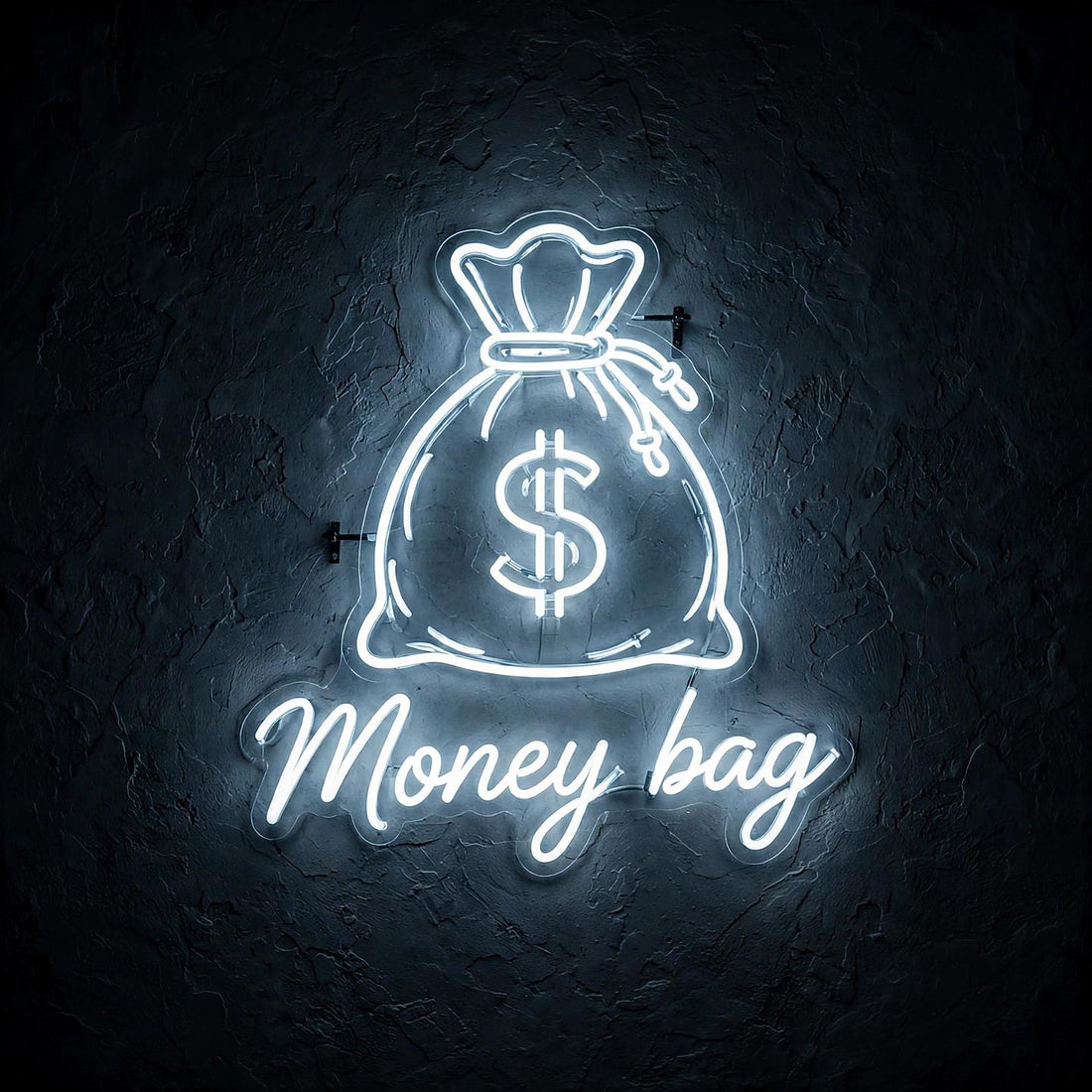 Money bag · LED Neon — Weiß