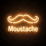 Moustache · LED Neon — Warmweiß