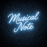 Musical Note · LED Neon — Blau