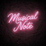 Musical Note · LED Neon — Pink