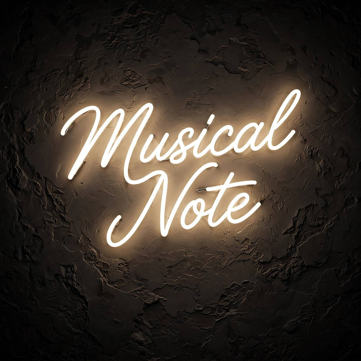 Musical Note · LED Neon — Warmweiß