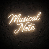Musical Note · LED Neon — Warmweiß