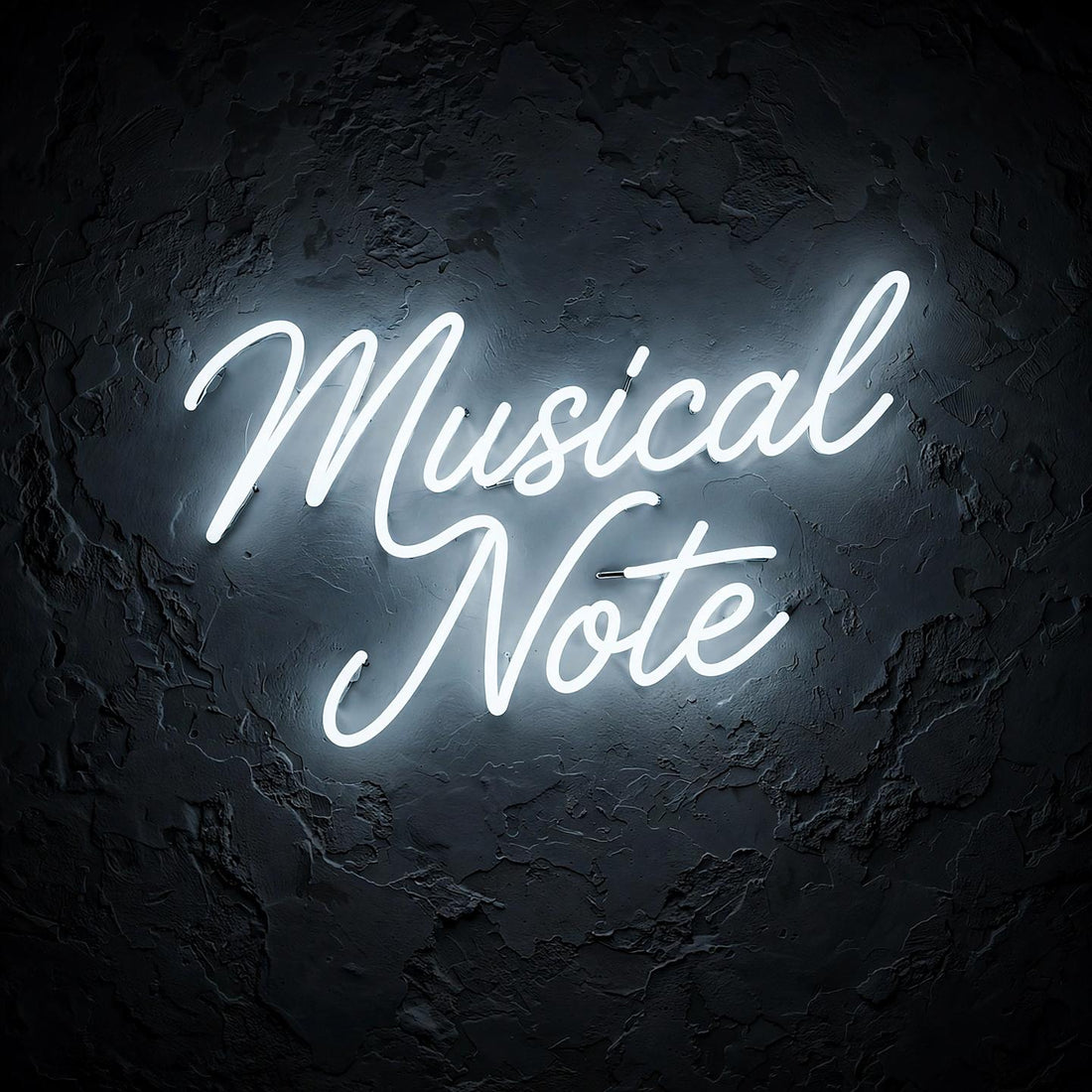 Musical Note · LED Neon — Weiß