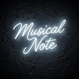 Musical Note · LED Neon — Weiß