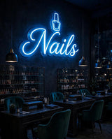 Nails · LED Neon — Blau
