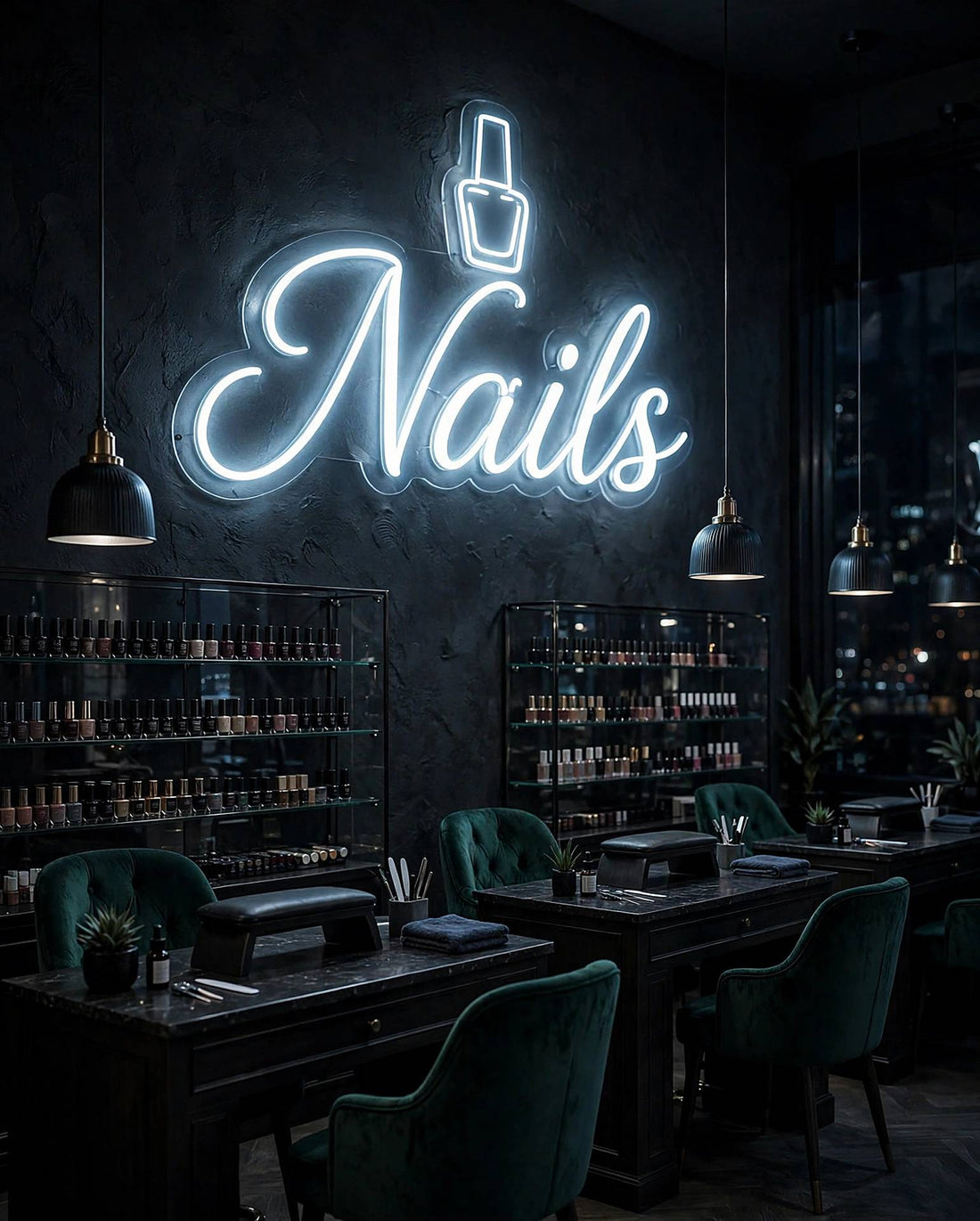 Nails · LED Neon — Weiß