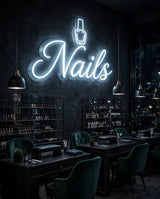 Nails · LED Neon — Weiß