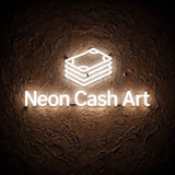Neon Cash Art · LED Neon — Weiß