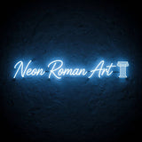 Neon Roman Art · LED Neon — Blau