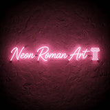 Neon Roman Art · LED Neon — Pink