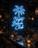Night Beach Club · LED Neon — Blau