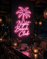 Night Beach Club · LED Neon — Pink
