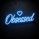 Obsessed · LED Neon — Blau