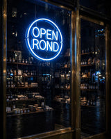 Open Rond · LED Neon — Blau