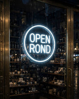 Open Rond · LED Neon — Weiß