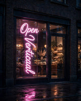Open Verticaal · LED Neon — Pink