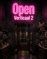Open Verticaal 2 · LED Neon — Pink