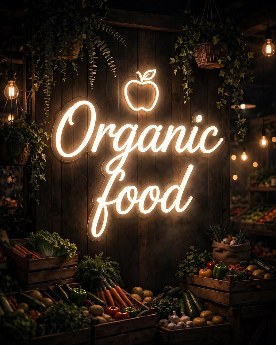 Organic food · LED Neon