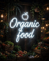 Organic food · LED Neon — Weiß