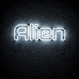 Alien · LED Neon — Weiß