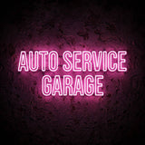 Auto Service Garage · LED Neon — Pink