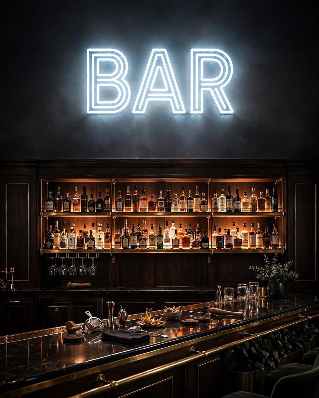 Bar · LED Neon — Weiß