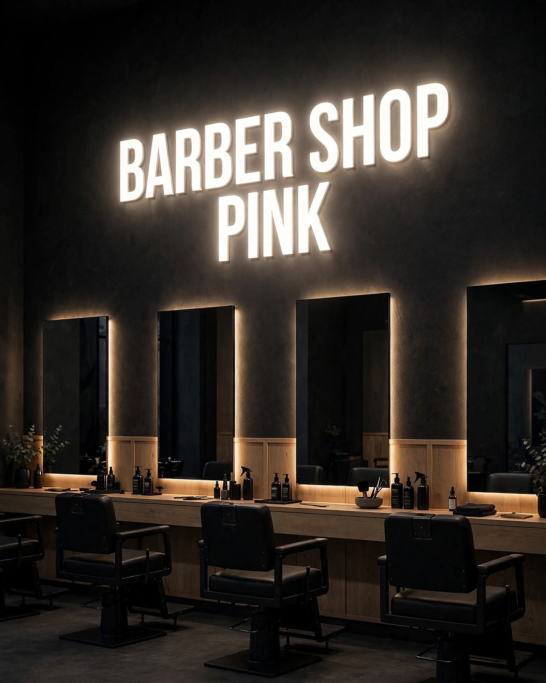 Barber Shop Pink · LED Neon