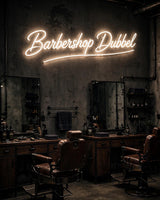 Barbershop Dubbel · LED Neon — Warmweiß