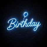 Birthday · LED Neon — Blau