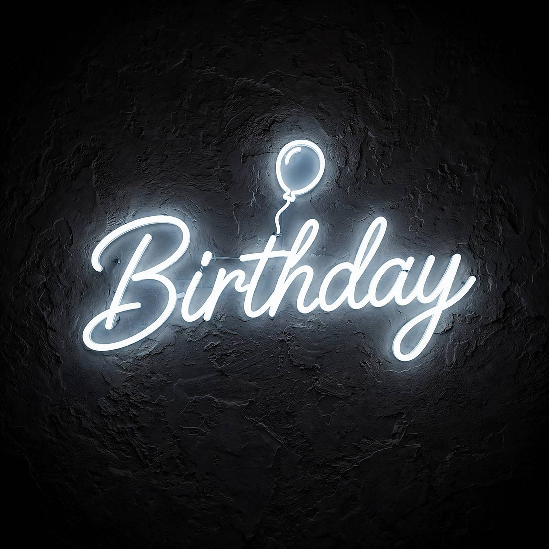 Birthday · LED Neon — Weiß