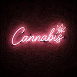 Cannabis · LED Neon — Pink